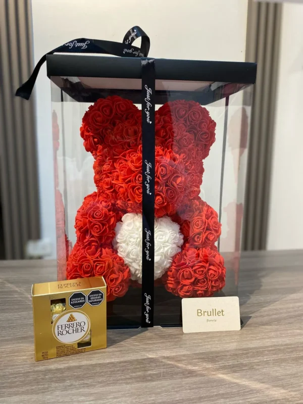 Oso teddy con caja de chocolates Ferrero Rocher